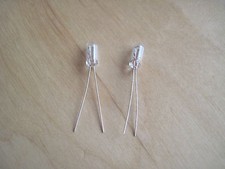 12 VOLT  5 MM DIAMETER 12 volt Wire ended filament lamps x 2 MODELS