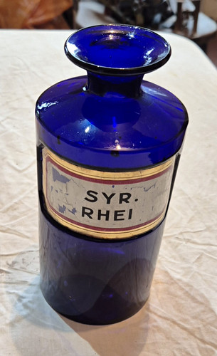 Antique cobalt blue glass - antique,