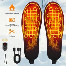 Electric Heated Insoles Winter Foot Warmer Heating Insoles Skiing Thermal Insole