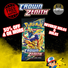 Crown Zenith - Reverse Holo & Holo - Sword & Shield - FREE SHIPPING