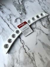 10 Hole Scarf Hanger Belt Tie Storage Organiser Coathanger Clothes Wardrobe Hang