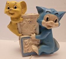 Vintage arom and jerry Mould Lamp COMBEX Lights Up Made In England please read