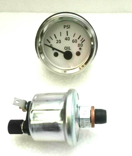 Oil pressure gauge with oil