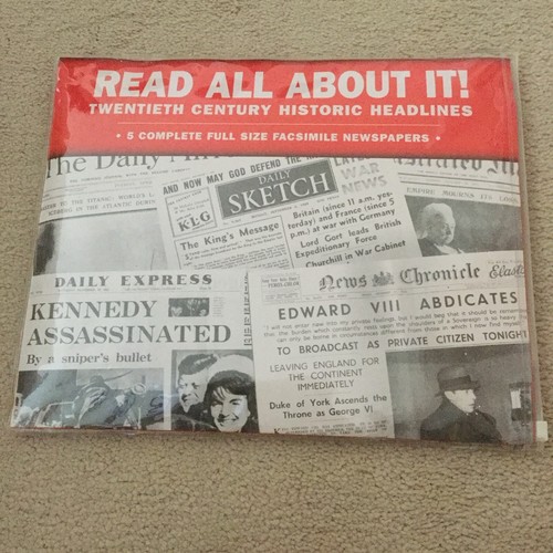 Historical headlines read - (read, all