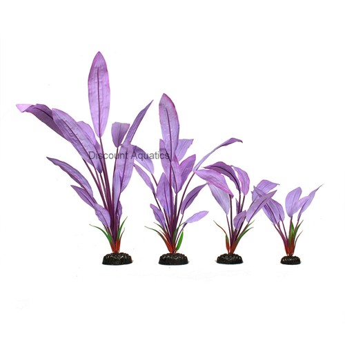 Leafy silk purple aquarium - silk,