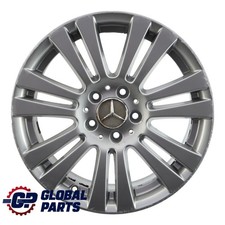Mercedes W204 Silver Alloy Wheel Rim 17" 7,5J ET:47 7 Double Spoke A2044017402