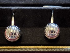 Dunhill Sterling Silver Football Cufflinks - boxed