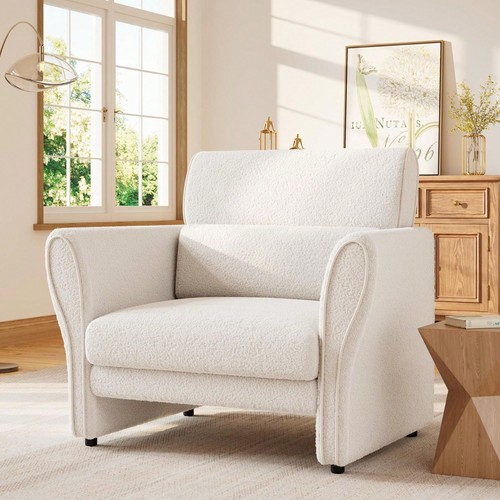 Boucle accent chair - boucle,