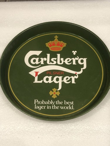 Carlsberg metal bar - metal, tray