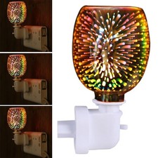 Electric 3D Plug-In LED Aroma Diffuser Lamp Light Wax Melt Oil Burner Warmer NEW