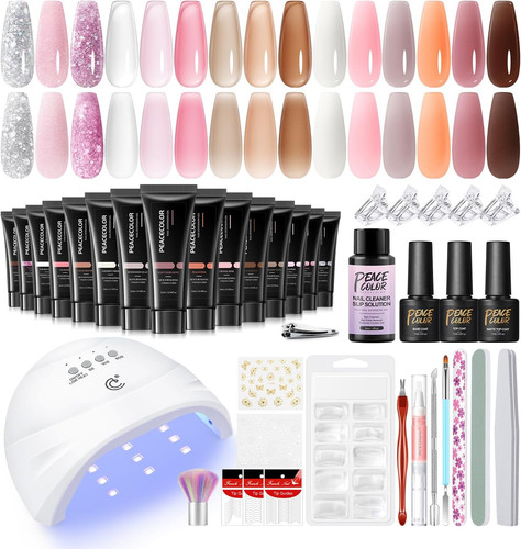 40pcs poly nail gel kit - gel,