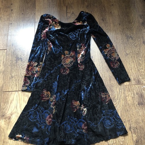 Monsoon velvet floral dress - velvet,