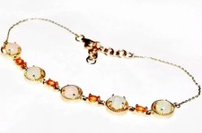 Opal & Mandarin Garnet 9ct