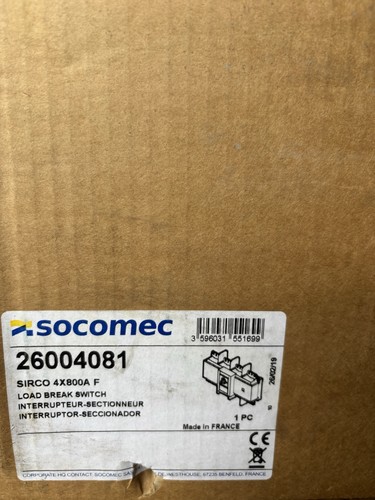 Socomec sirco 4x800a load - socomec,