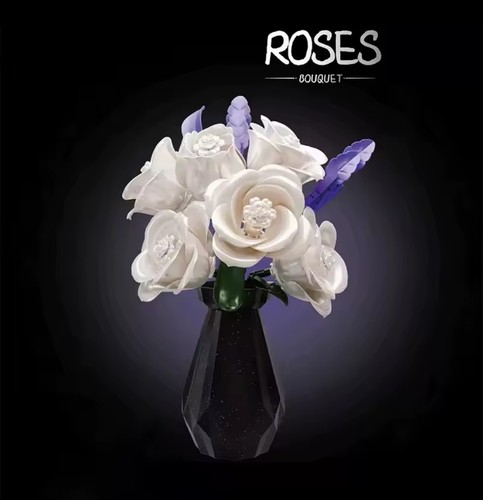 Lego white rose - white,