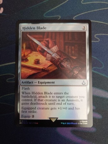 Mtg hidden blade - blade, (foil)