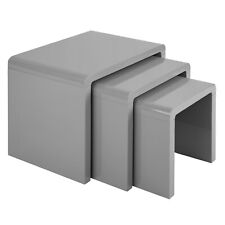 Nest of Tables Set of 3 White