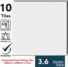 White suspended ceiling tiles - white,