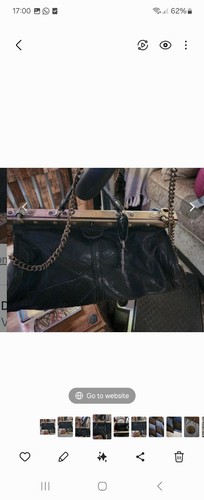 Vintage black leather - black,