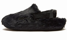 Nike Calm Mule Fur  SE Womens Sandals Slippers Black