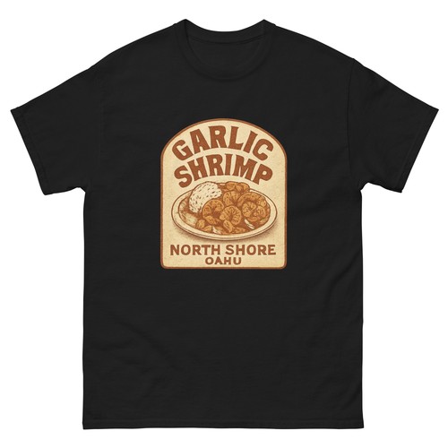 Garlic shrimp truck hawaii tee - garlic,