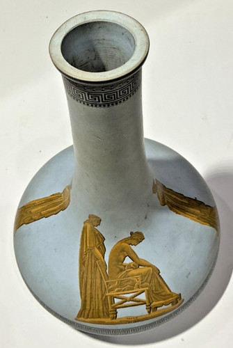 Greek revival ceramic vase - revival,