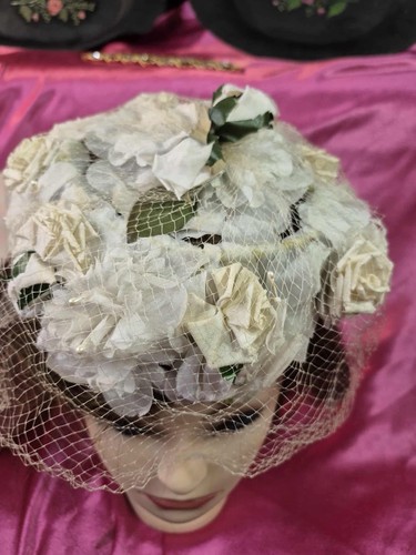 Vintage wedding hat 1940s - vintage,
