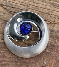 Dichroic Glass Brooch Handmade