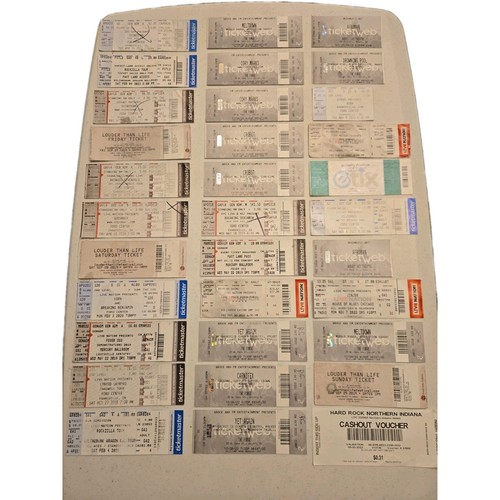 Rock metal concert ticket - &,