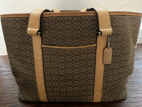 Vintage coach signature - vintage, xl
