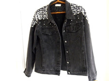 PEARL CRYSTAL STUDDED BLCK