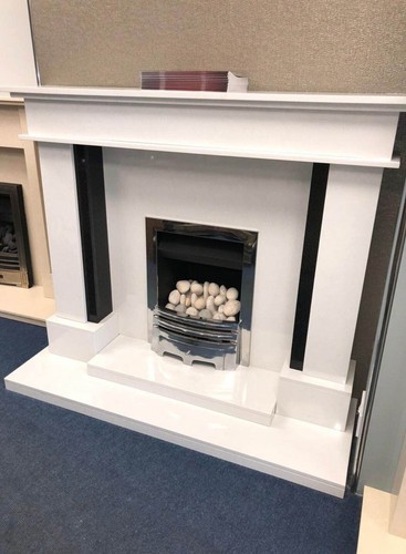Marble surround fireplace - surround,