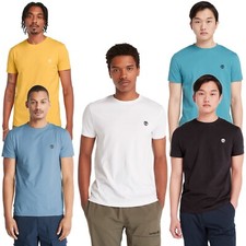 Timberland Mens Crew Neck T Shirt Dunstan River Jersey Crew Slim Fit - Short