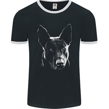 Hollandse Herdershond Dutch Shepherd Dog Mens Ringer T-Shirt FotL