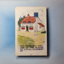 Comic Postcard 1910 Public House Stout Fine Ales List Local Surrey Pubs On Back