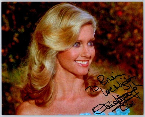 Olivia newton john autographed - newton-john,