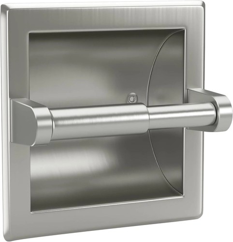 Recessed toilet paper - toilet,
