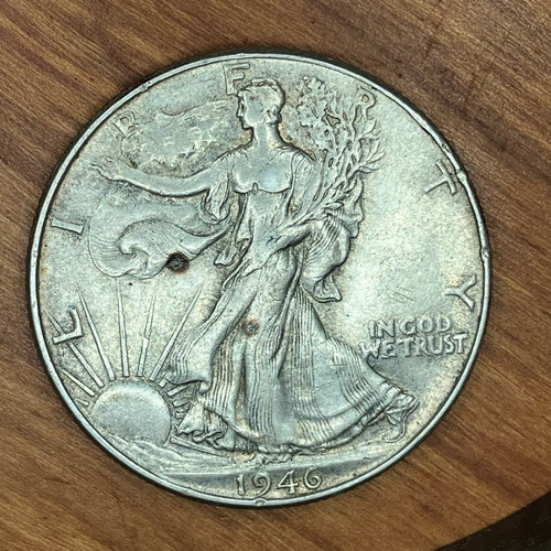 1946 walking liberty half - 1946,