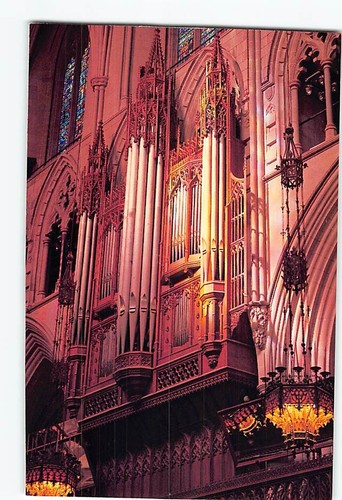 Postcard organ pipes - postcard,
