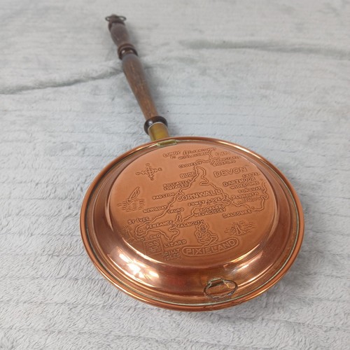 Vintage copper bed warming - bed, pan