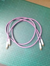 Cable Talk. Phono Cables Gold Plated End 1 Meter Long