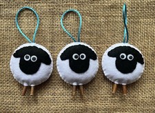 Felt Sheep Hanging Ornaments X