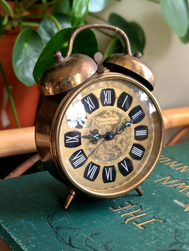 Louis philippe brass clock - louis,