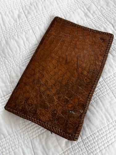 Vintage 40s crocodile - crocodile, skin