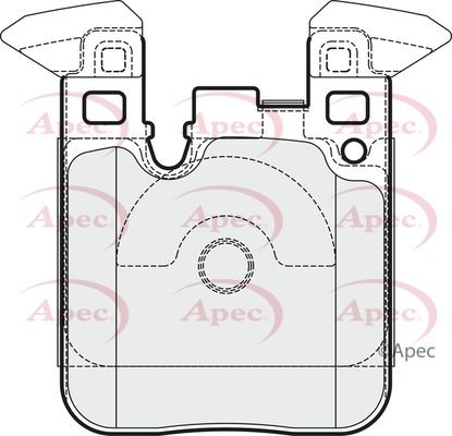 Apec rear brake - brake, set