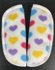 Pram/ Pushchair Strap Covers. Fleece. Handmade. New