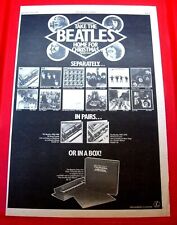 The Beatles Collection Vintage ORIG '78 Press/Mag ADVERT Poster-Size Sgt Pepper+