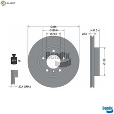 2x BRAKE DISC BDS1141HC FOR
