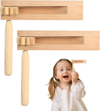 Football Rattle Clacker,2 PCS Wooden Ratchet Noise Makers Traditional Mexican Ma