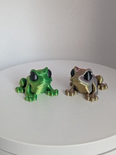 Printed articulated frog - 3d,
